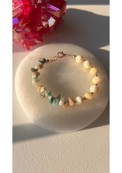 Sedef Amazonit Bileklik fiyatları