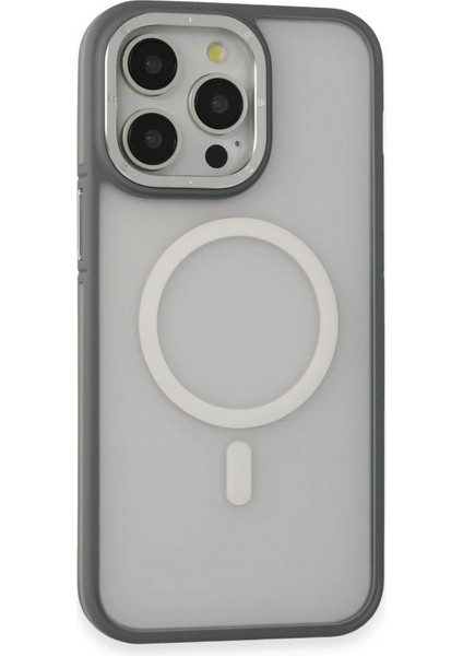 iPhone 14 Pro Max Kılıf Rocky Magsafe Kapak - Gümüş - 11216-9654
