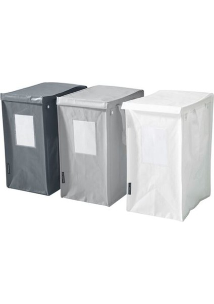 Çok Renkli Atık Ayırma Torbası, 35 Lt, Beyaz, Koyu Gri, Açık Gri, Dayanıklı