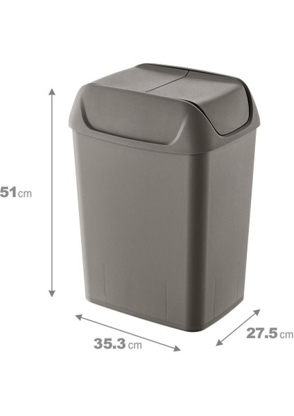 Şık Bej 20 Lt Svingi Çöp Kutusu, Dayanıklı ve Pratik Kullanım Için Ideal fiyatları