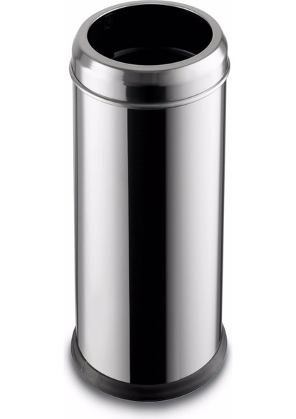 5 Litre Paslanmaz Çelik Plastik Iç Kovalı Açık Çöp Kovası Gümüş Renk