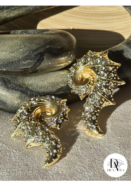 - Spiraluxe Taşlı Kadın Küpe