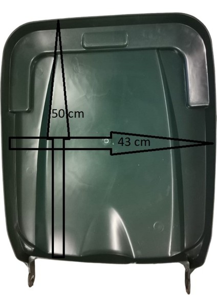 120 Lt Yeşil Çöp Konteyner Kapağı, Dayanıklı ve Kullanışlı Ürün