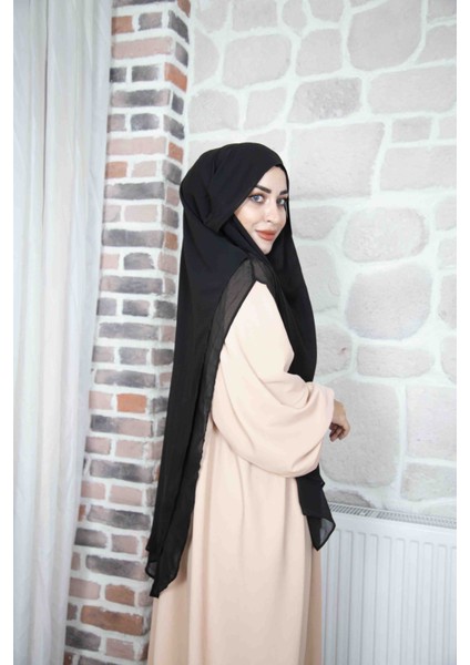 Gölgeli Sufle Hijap Khimar Tesettür Hazır Türban Şal fırsatları
