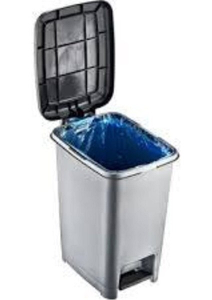 15 Lt Slim Pedallı Gri Çöp Kovası, Pratik ve Şık Temizlik Çözümü fiyatları