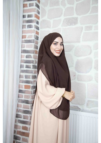 Gölgeli Sufle Hijap Khimar Tesettür Hazır Türban Şal fiyatları