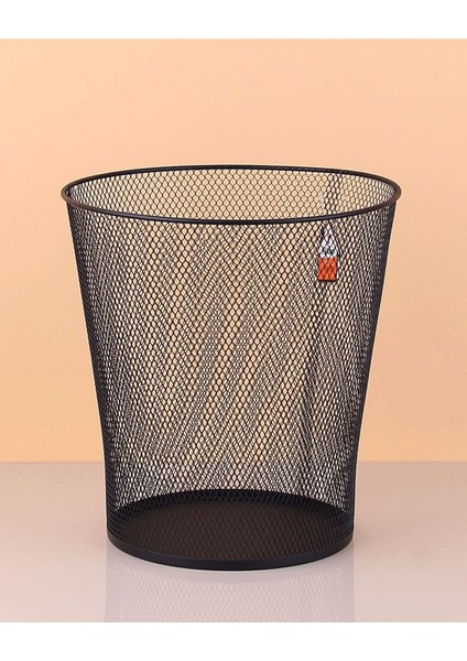Şık Siyah Metal ve Fileli Ofis Çöp Kovası, Kullanışlı Tasarım