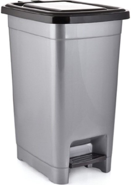 Gri 10 Lt Pedallı Çöp Kovası, Şık ve Kullanışlı Ev ve Ofis Çözümleri