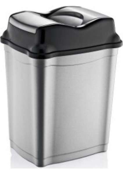 50 Lt Girdap Çöp Kovası, Şık Gri Renk, Kullanışlı ve Dayanıklı Tasarım