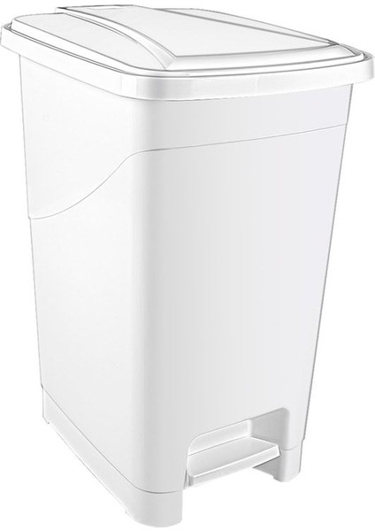 25 Litre Iç Kovalı Slim Pedallı Beyaz Çöp Kovası fiyatları
