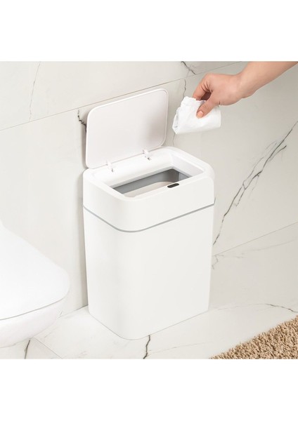 Sensörlü 18 Litre Çöp Kovası, Beyaz, Pratik ve Hijyenik Kullanım Sağlar fırsatları