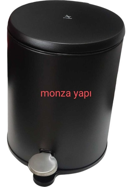 6l Mat Siyah Çelik Çöp Kovası, Modern ve Şık Tasarım