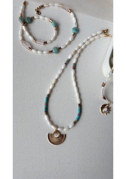 Sedef Turkuaz Kolye fiyatları