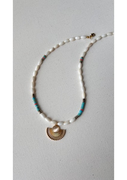 Sedef Turkuaz Kolye indirimleri