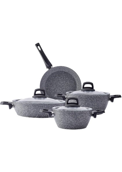 7 Parça Granit Tencere Seti, Sağlıklı ve Şık Mutfak Gereçleri