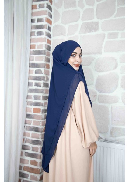 Gölgeli Sufle Hijap Khimar Tesettür Hazır Türban Şal fırsatları