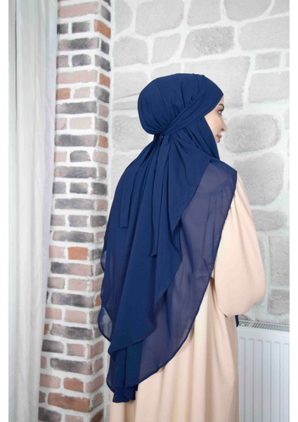Gölgeli Sufle Hijap Khimar Tesettür Hazır Türban Şal indirimleri