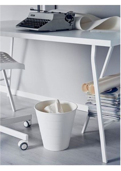 Beyaz 10 Lt Plastik Çöp Kovası, 28 cm Yüksekliğinde ve Çapında, Şık ve Kullanışlı Tasarım fiyatları