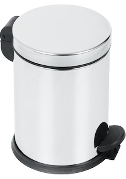 Paslanmaz Çöp Kovası, Pedallı, 3 Litre, Şık ve Dayanıklı Tasarım