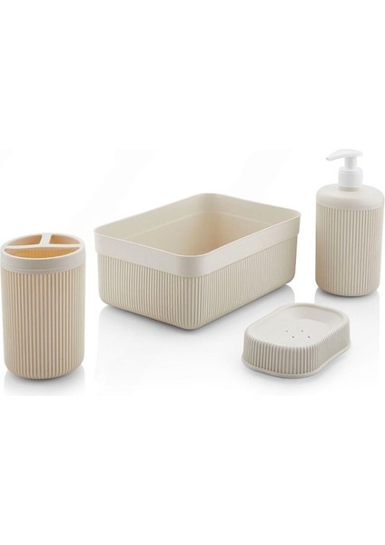 4lü Banyo Seti Krem fiyatları