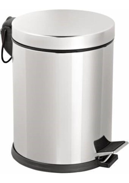 3l Gri Paslanmaz Pedallı Çöp Kovası, Şık ve Dayanıklı Temizlik Çözümü fiyatları