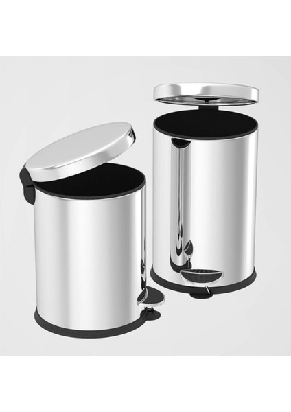 Renkli 3 Lt. Pedallı Çöp Kovası, Temiz ve Pratik Kullanım Için Tasarlandı