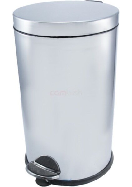 Paslanmaz Çöp Kovası, Pedallı, 5l, Dayanıklı ve Şık Tasarım