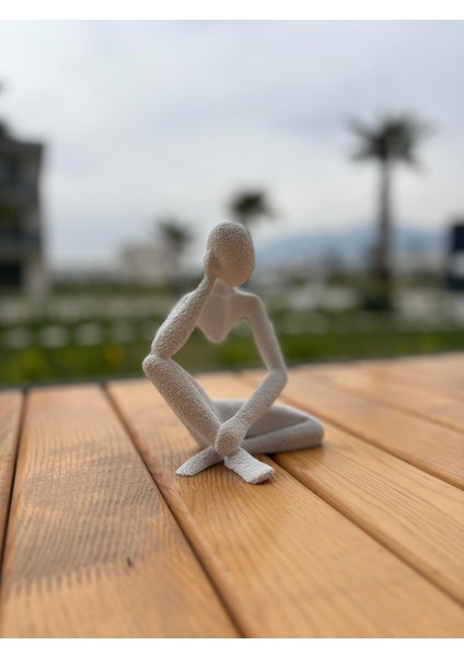 Soyut Figür Dekoratif Modern Heykel (Küçük - 81 x 62 x 99 Mm)