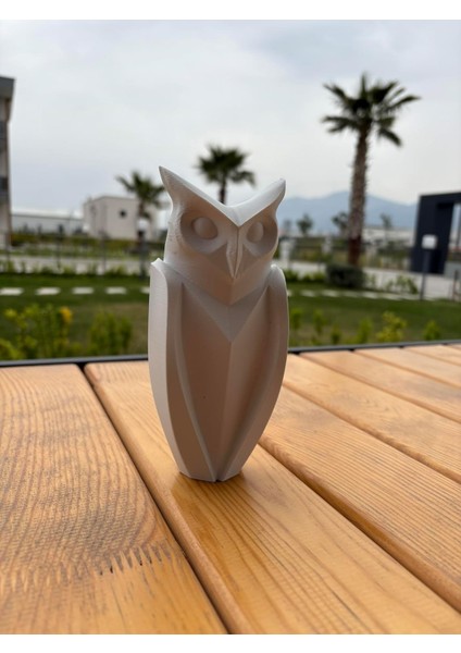 Baykuş Biblo Minimal Dekoratif Obje (Büyük - 78 x 60 x 170 Mm)