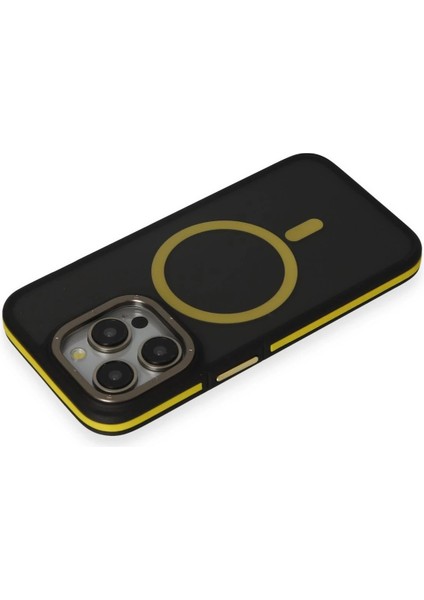 iPhone 14 Pro Kılıf Rocky Magsafe Kapak - Siyah-Sarı - 19548-2837 modelleri