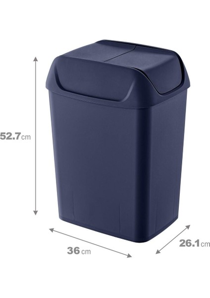 Lacivert 40 Lt Svingi Çöp Kutusu, Şık ve Kullanışlı Ev ve Ofis Için Ideal Seçenek fiyatları