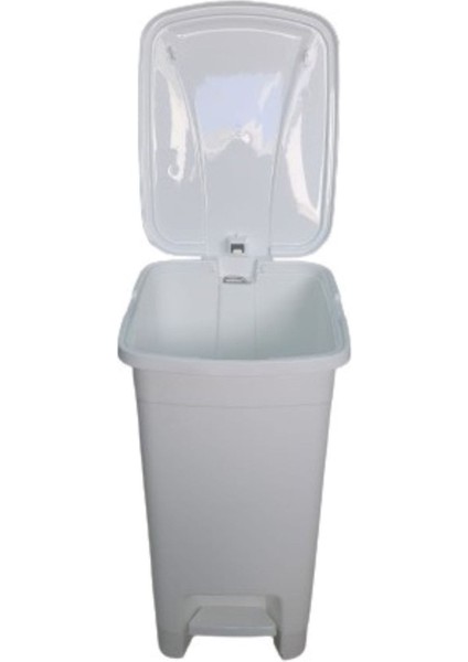 15 Litre Slim Pedallı Modern Plastik Çöp Kovası, Beyaz Renk fırsatları