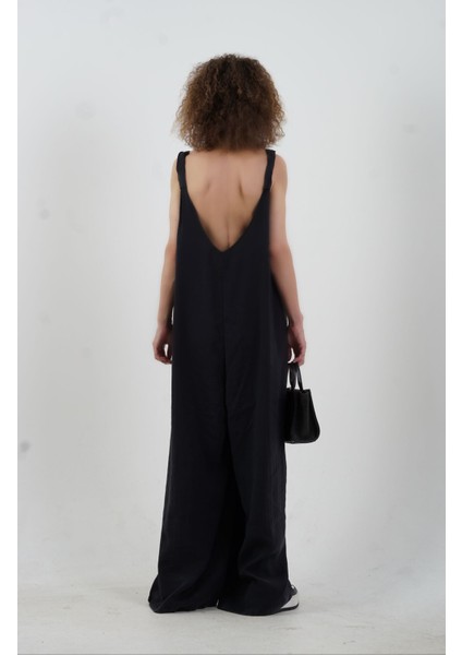 Siyah Tencel Salaş Tulum modelleri