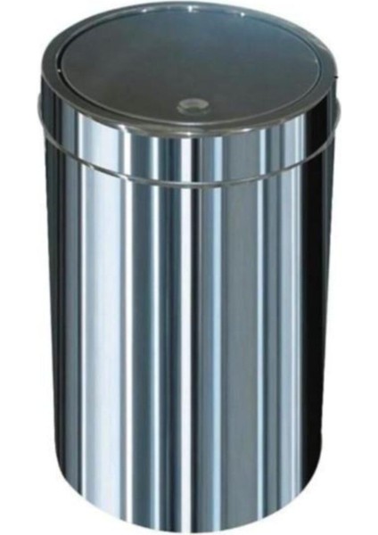 Paslanmaz Metal Çöp Kovası 12 Lt, Ofis, Mutfak, Banyo, Dayanıklı ve Şık Tasarım