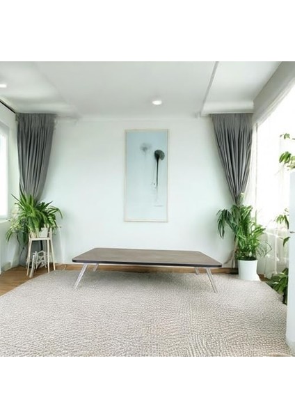 Sofrası Mutfak Sofrası Kolay Taşınabilir 60 x 100 cm Balkon Sofra (Gri Mermer) modelleri