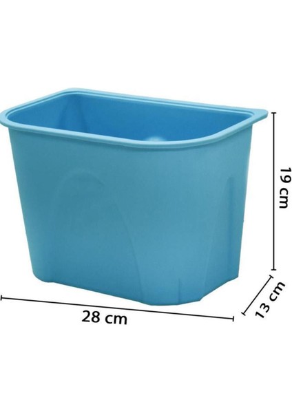 6 Litre Mavi Plastik Askılı Kapaksız Çöp Kutusu, Mutfak ve Banyo Için Ideal fiyatları