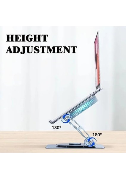 804D Dönebilir Alüminyum Katlanabilir Laptop Macbook Standı (Koyu Gri) modelleri