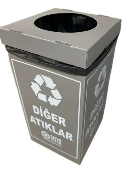 70 Lt Siyah Geri Dönüşüm Kutusu, Sıfır Atık Uyumlu fırsatları