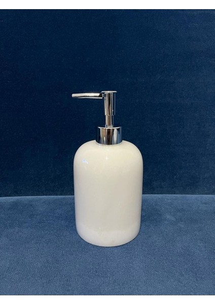Beyaz Mermer Görünümlü Şık Sıvı Sabunluk