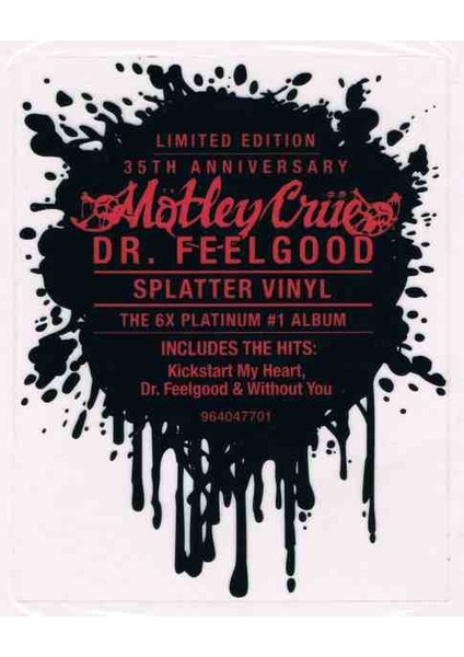 Mötley Crüe - Dr.feelgood Plak (Renkli -Splatter) modelleri