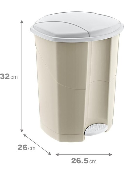 Beyaz Pedallı 11 Lt Çöp Kovası, Şık ve Kullanışlı Tasarım fiyatları