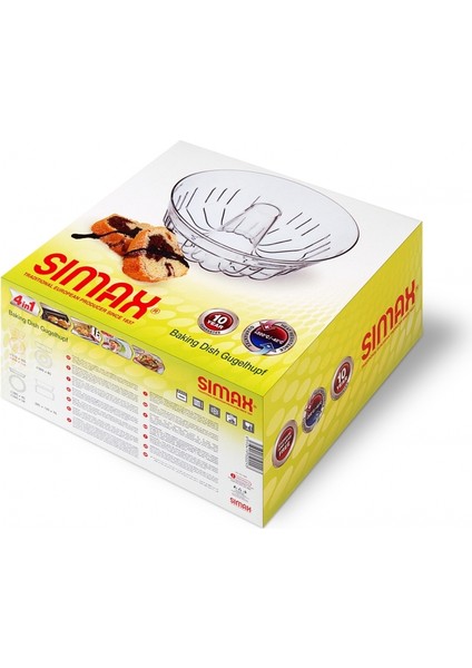 Sımax Borulu Kek Kalıbı 1,30 Lt – Isıya Dayanıklı Borosilikat Cam fiyatları