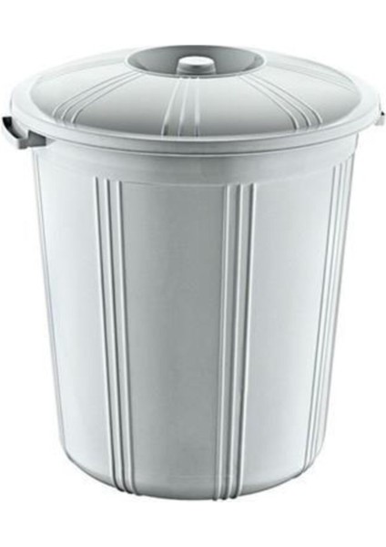 Renkli 28 Lt Yuvarlak Kapaklı Sağlam Çöp Kovası Ø40-H45