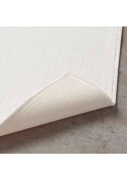 40X60 cm Beyaz Ince Kaydırmaz Banyo Paspası