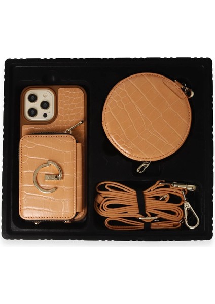 iPhone 12 Pro Kılıf Ermes Kapak - Açık Turuncu - 13103-9541 fırsatları