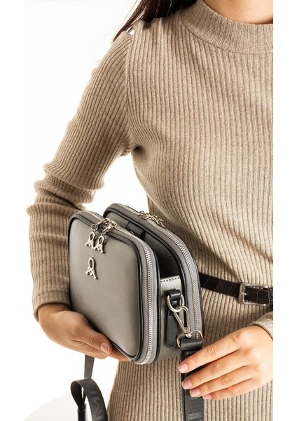 Çapraz Askılı Kadın Omuz Çantası 25*15 cm Vegan Deri Mega Bag Postacı Çanta Suni Deri modelleri