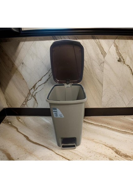 55X35X28 cm Kapaklı, 40 Lt Krem Çöp Kovası, Mutfak, Banyo, Tuvalet, Balkon Için fiyatları