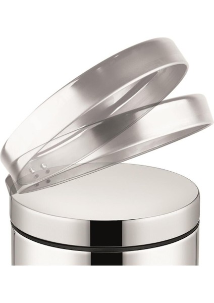 Paslanmaz Çöp Kovası, Pedallı, 3 Litre, Şık ve Pratik Tasarım