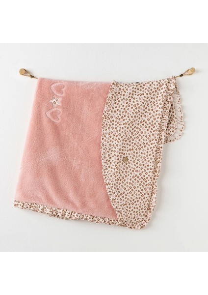 AC26241 Little Leopard Battaniye 90X85 Pink