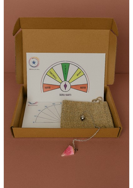 Pembe Akikpandül ve Kart Set fiyatları